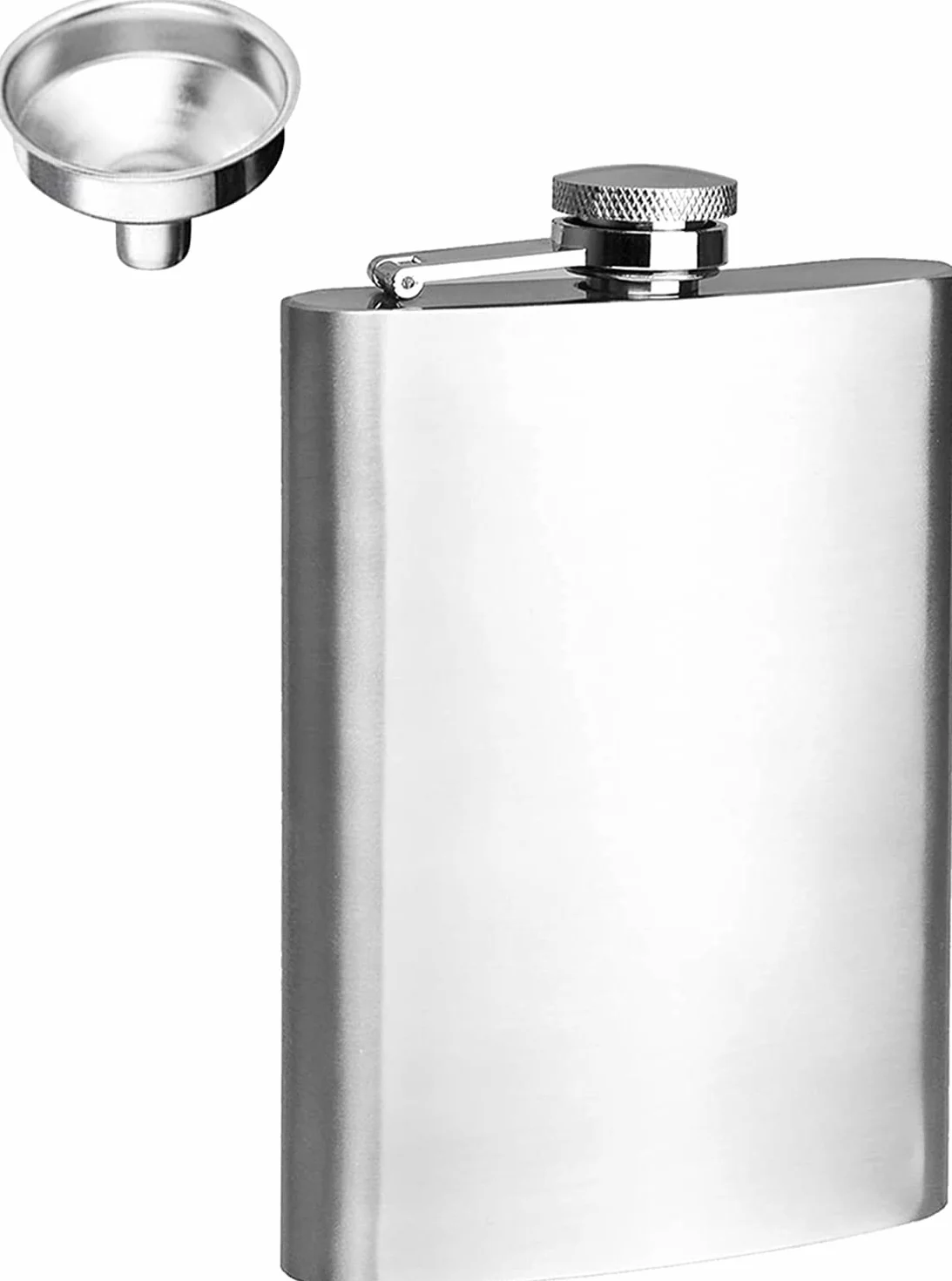 Piersiówka ze stali nierdzewnej 8 oz 227 ml z lejkiem