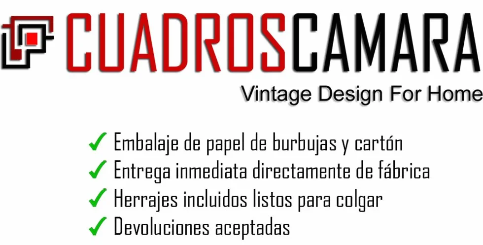 Cuadros Cámara Obraz, Drewno, Wielokolorowy, 3 Elementy
