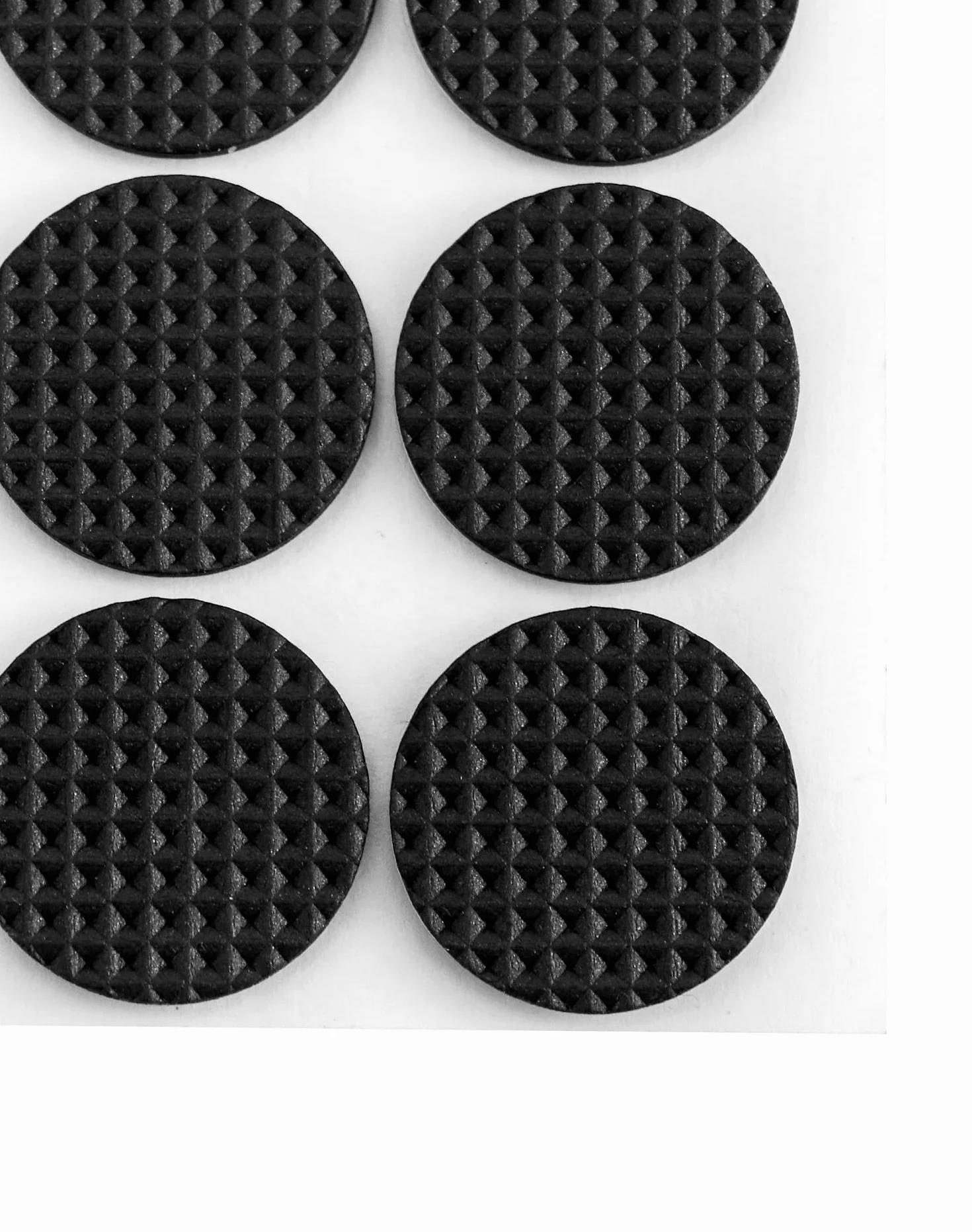 QWORK® Gumowe ochraniacze na podłogę, samoprzylepne gumowe nóżki antypoślizgowe podkładki na nóżki meblowe, ochrona podłogi z wysokim uchwytem, Φ25 mm x 3 mm, 100 szt.