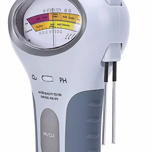 Miernik chloru i PH 2-w-1 Tester basenowy, Miernik testowy PH i chloru CL2 Przenośny analizator monitora jakości wody do basenu i spa