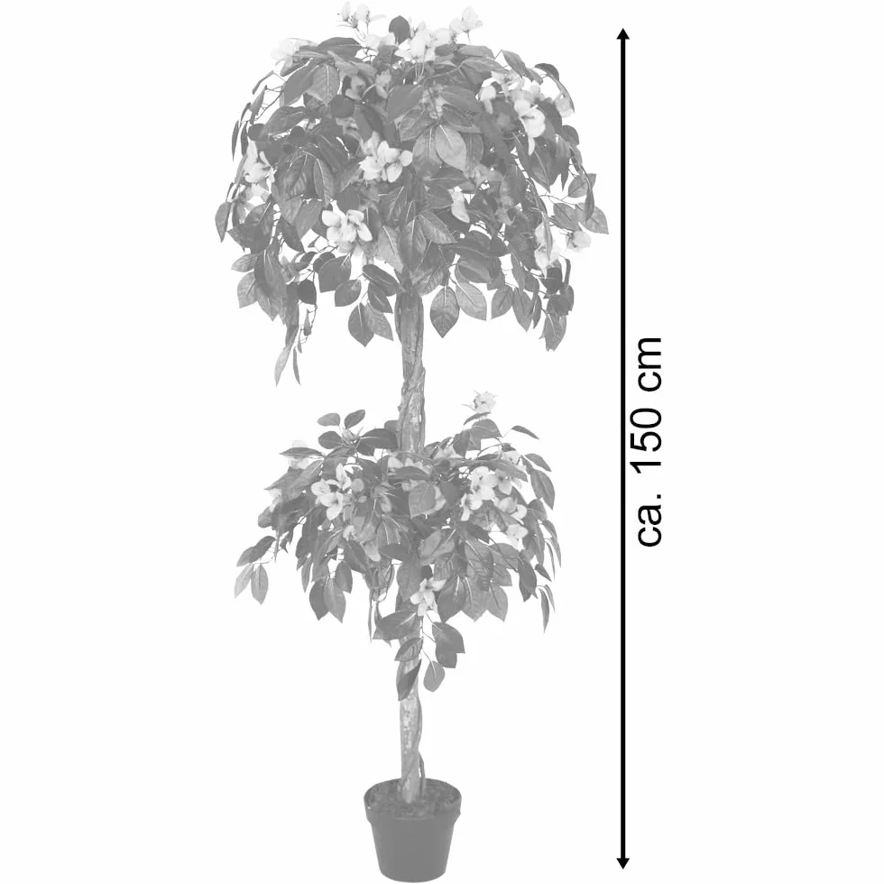 Bougainvillea Roślina Sztuczne Drzewo Plastik 150 cm Decovego