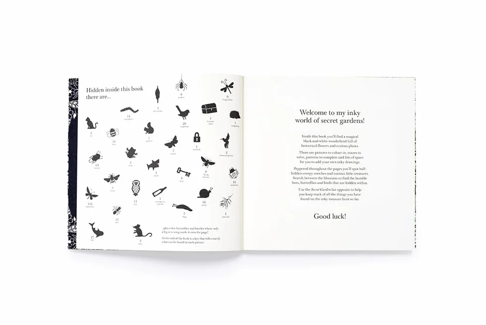 Secret Garden An Inky Treasure Hunt and Colouring Book /anglais: Secret Garden: 10th Anniversary Limited Special Edition