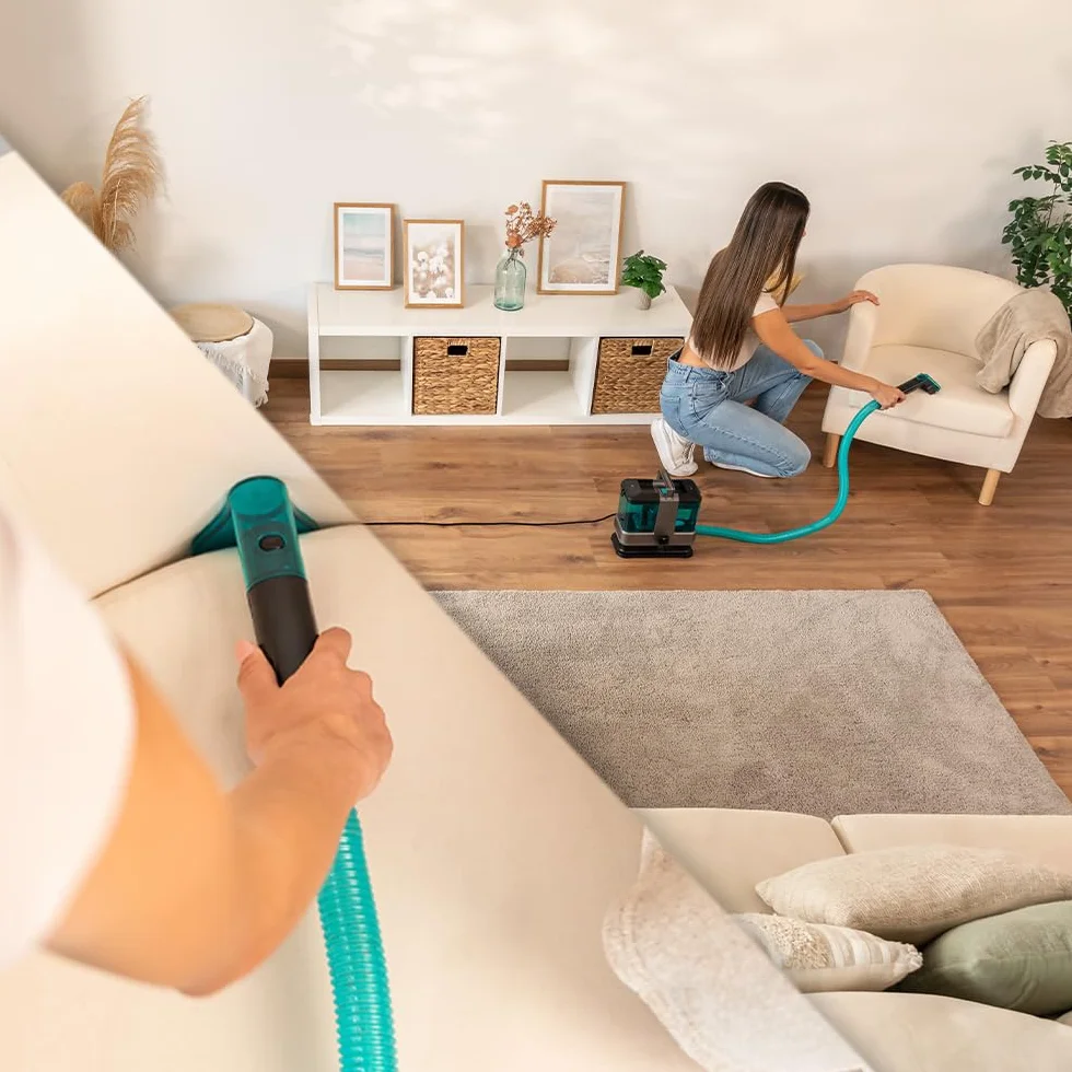 Cecotec Conga 2000 Carpet&Spot Clean Compact środek do czyszczenia dywanów i odkurzacz. Moc 330 W, kompaktowa konstrukcja, 2 zbiorniki o pojemności 800 ml i 500 ml, dysza natryskowa