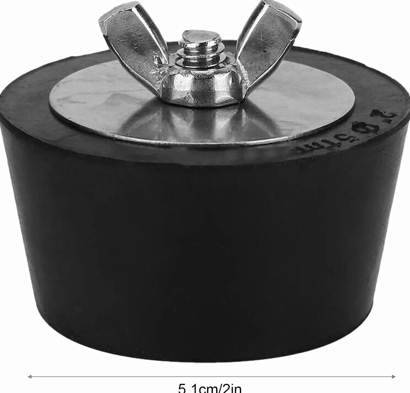 2 szt. korek do zimowego basenu, gumowa wtyczka do basenu, zimowa wtyczka rozszerzająca z metalowymi śrubami do basenów naziemnych (51 mm)