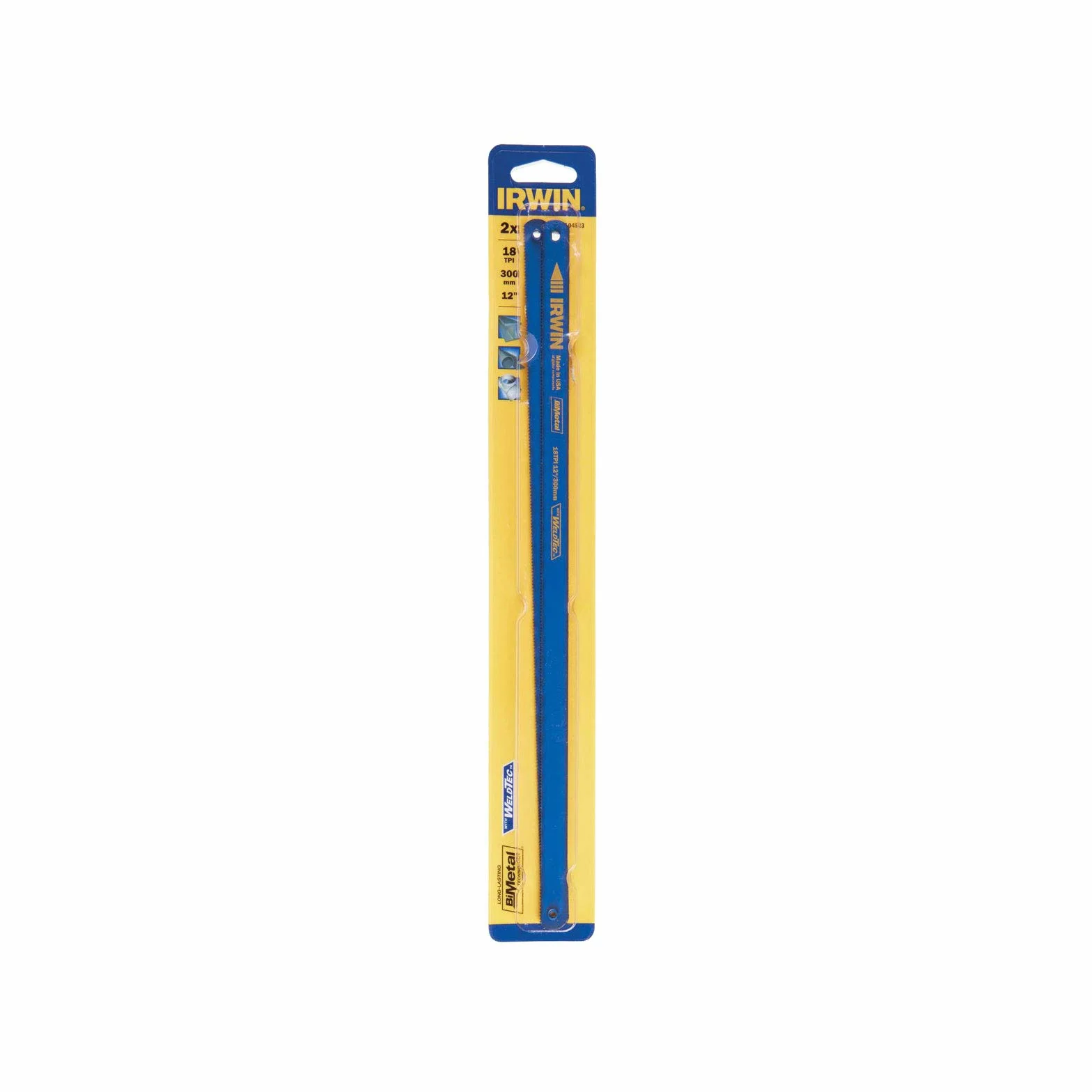 Irwin 10504524 300 mm / 12 cali x 24 tpi Bimetalowe ostrza piły do metalu (2 sztuki)