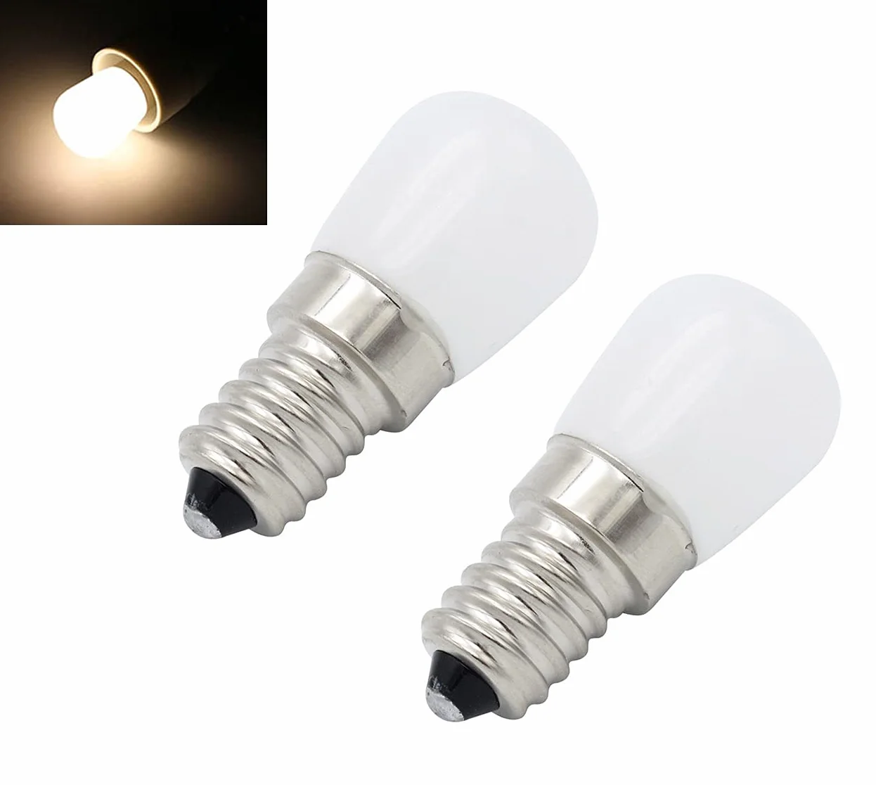 ShuoHui Żarówki LED E14 1,5W 2800K Ciepła Biel 220-240V Zamiennik Halogenu