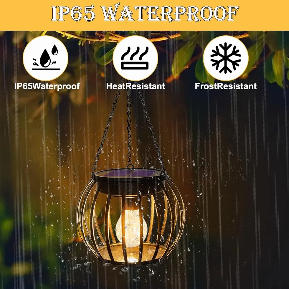 2 sztuki lamp solarnych do ogrodu, części zamienne, z żarówką LED, 8 cm, zapasowy panel słoneczny, wiszące lampy solarne do lamp solarnych, latarni solarnych, do użytku na zewnątrz, do ogrodu