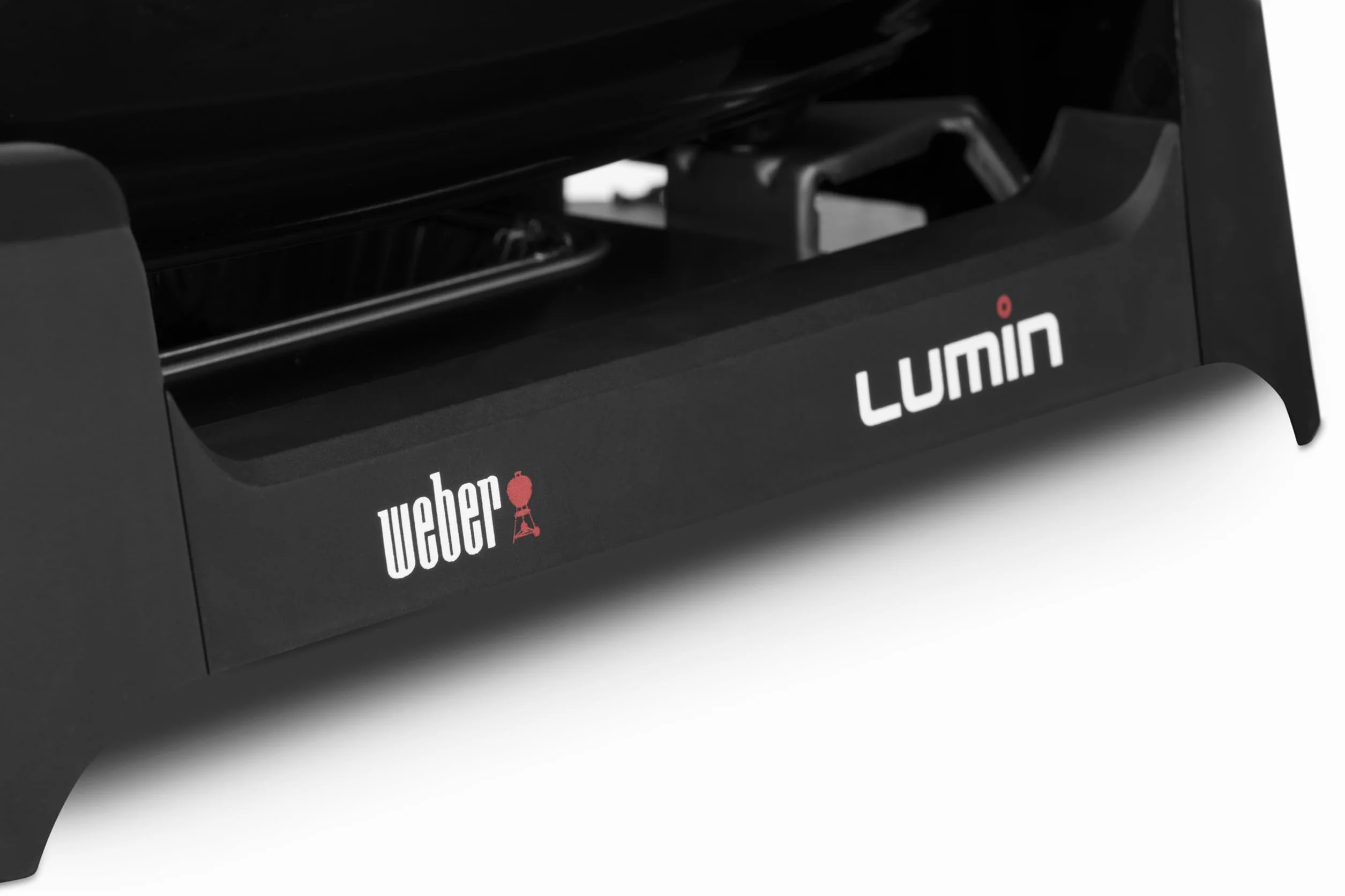 Weber Lumin Compact grill elektryczny, powierzchnia grillowa, 43 x 32 cm, przenośny, osiąga temperaturę ponad 315 °C, wszechstronny – idealny do smażenia, wędzenia, gotowania na parze lub gotowania