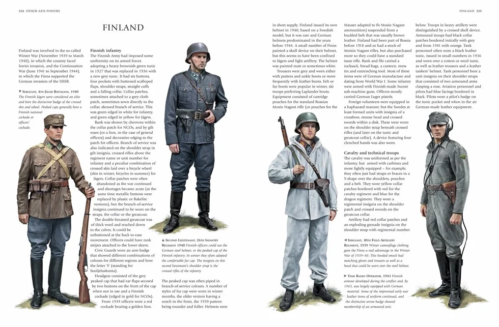 An Illustrated Encyclopedia of Uniforms of World War II: An Expert Guide to the Uniforms of Britain, America, Germany, USSR and Japan, Together with Other Axis and Allied Forces