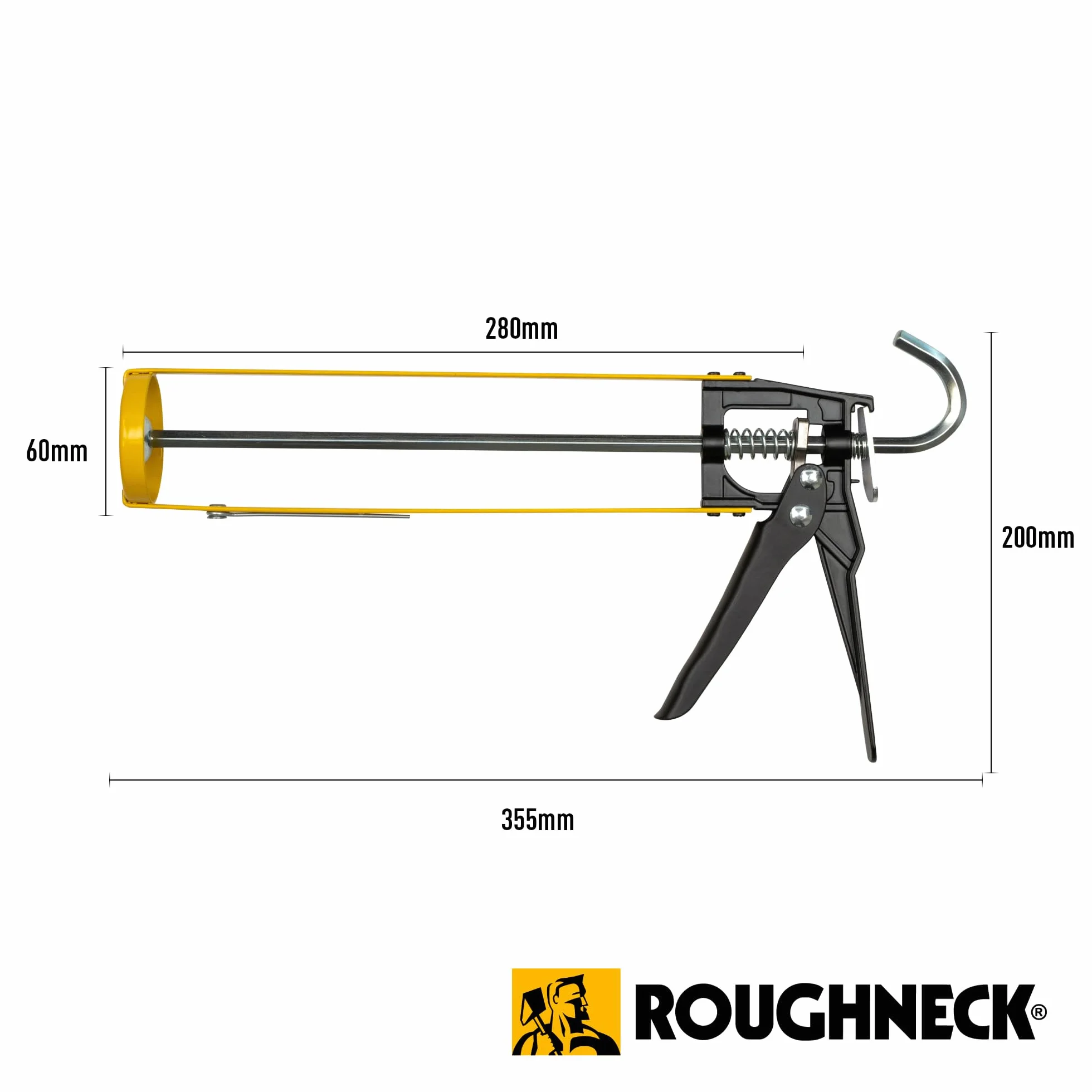 Roughneck ROU32200 Uszczelniacz szkieletowy i pistolet do nakładania kleju 230 mm/9 cali