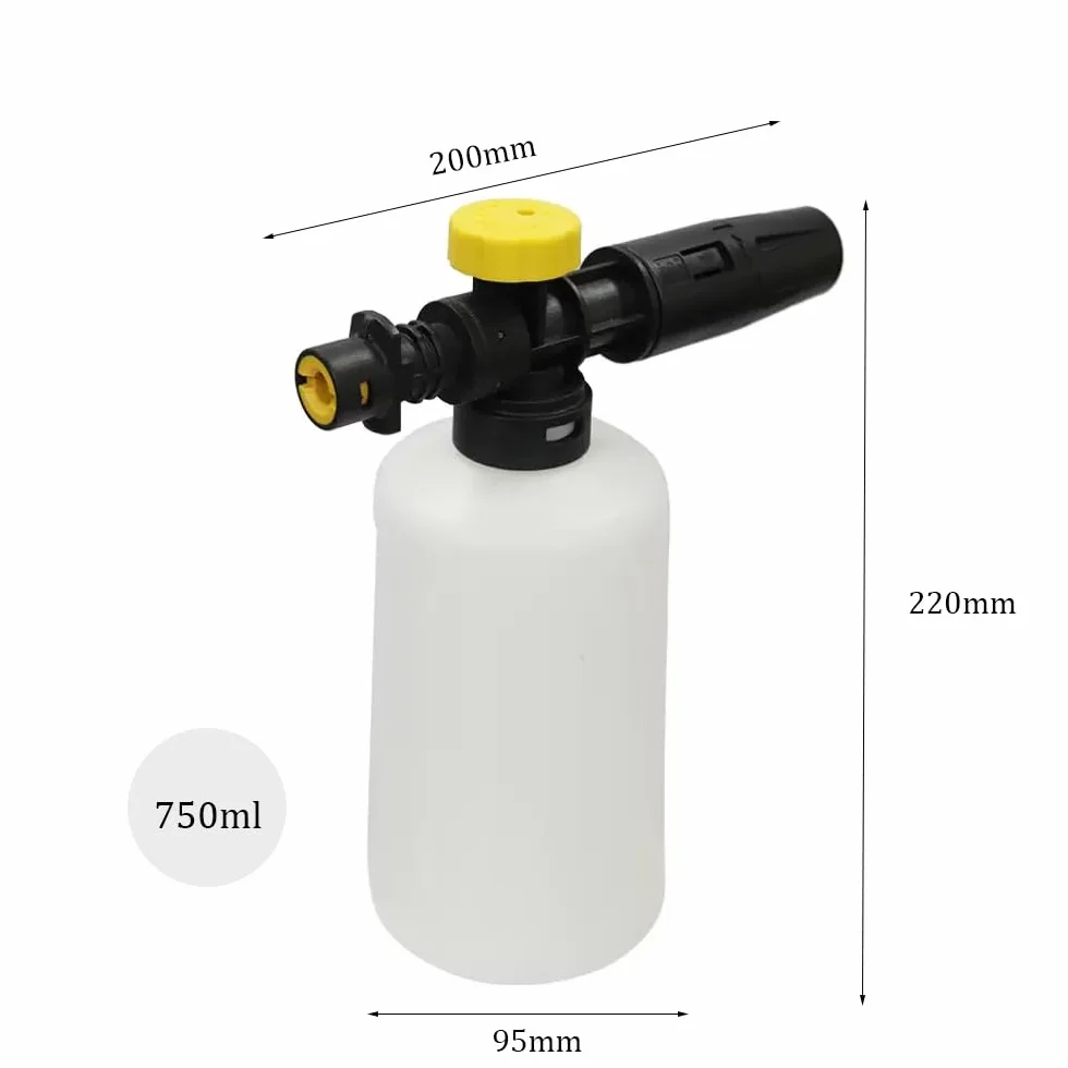 Lanca piankowa do Kärcher K2 K3 K4 K5 K6 K7, regulowany pistolet piankowy lanca do pianki śnieżnej dysza piankowa kompatybilna z Kärcher serii K