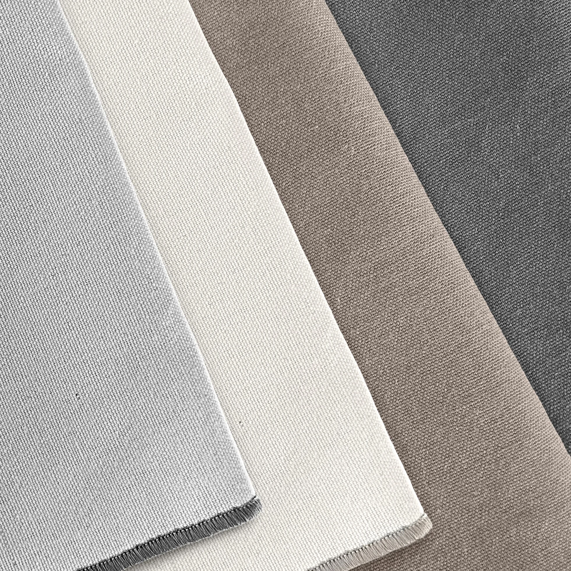 MIQIO® Serwetki bawełniane 45x45 cm zestaw 6 sztuk 100% bawełna ekologiczna GOTS BCI Ökotex ciemnoszare