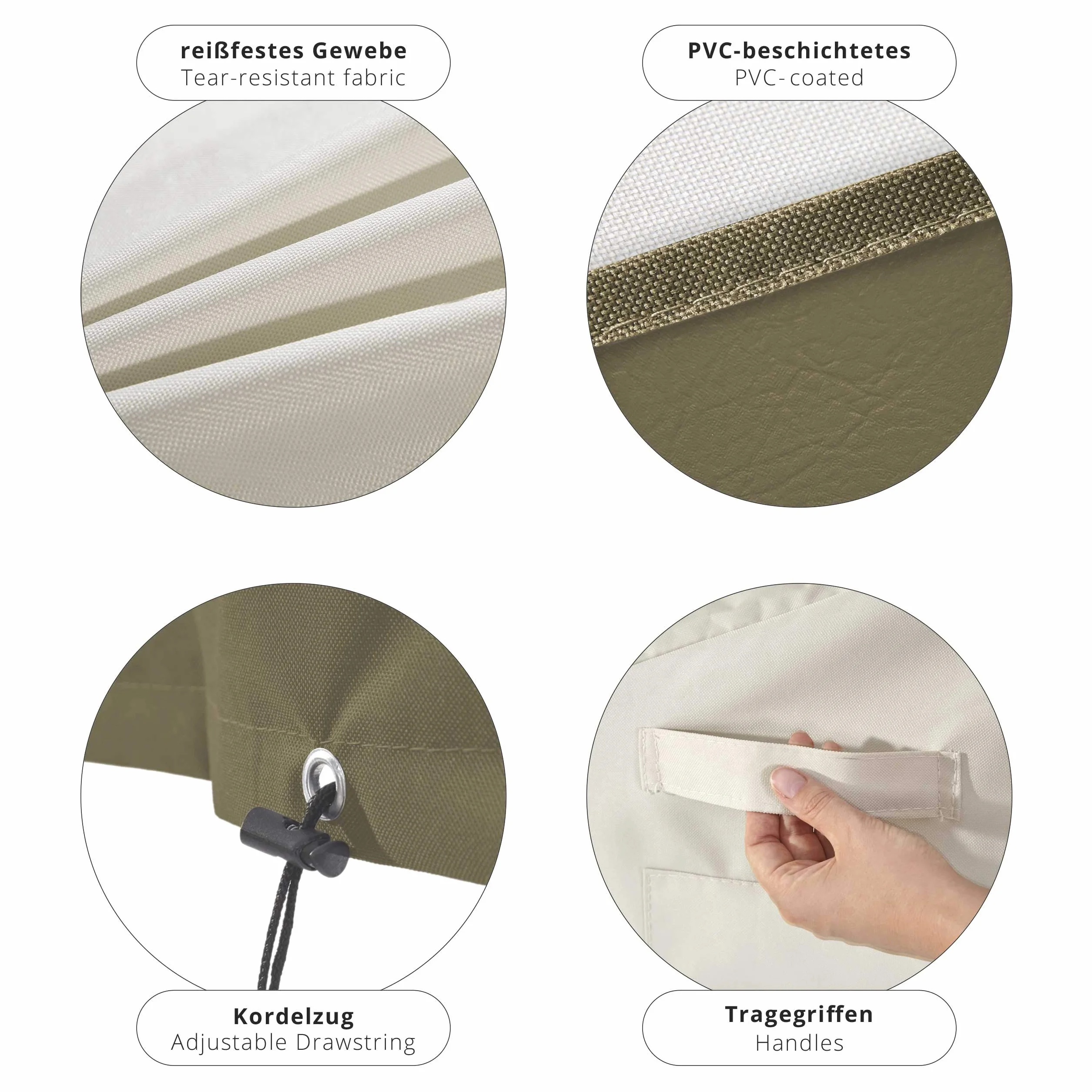 Lumaland Pokrowiec na grilla 183 x 68 x 133 cm – wodoszczelny – odporna na rozerwanie tkanina Oxford 600D – 280 g/m² – pokrowiec ochronny na grill gazowy – odporny na działanie promieni UV – lato