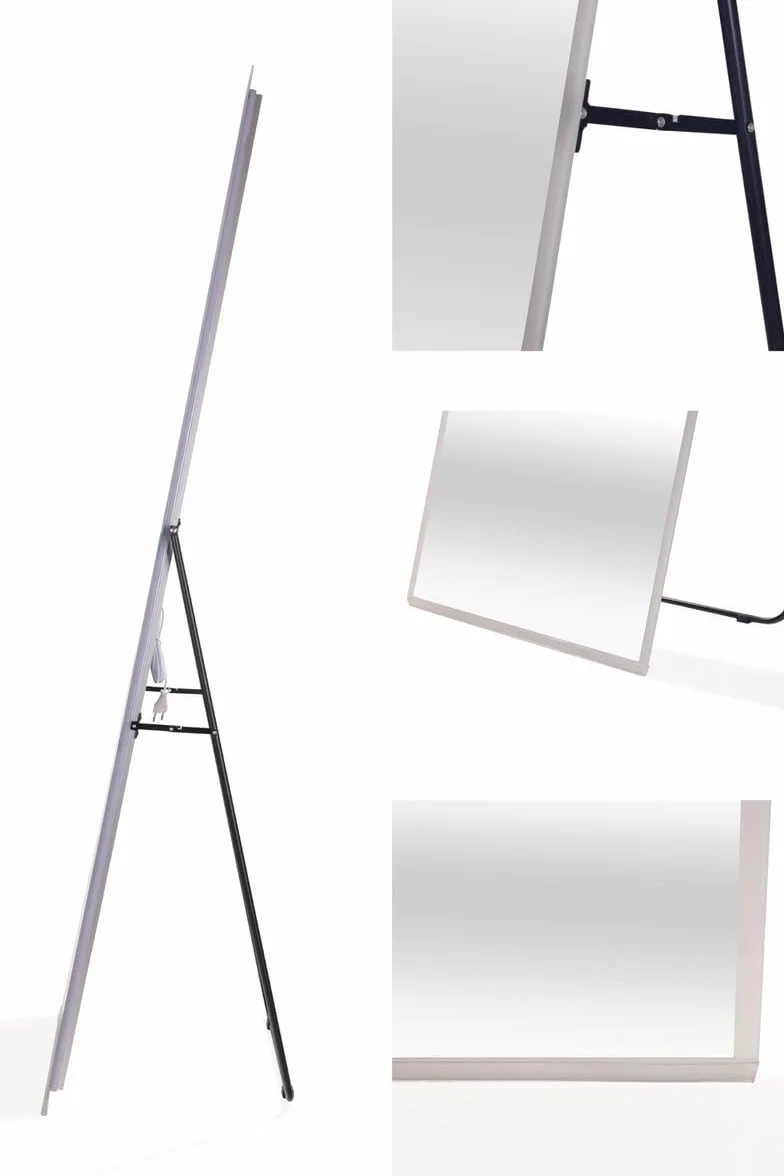SensaHome Lustro stojące z LED – Bezramowe – Regulowane światło – Lustro do makijażu – 50x160 cm