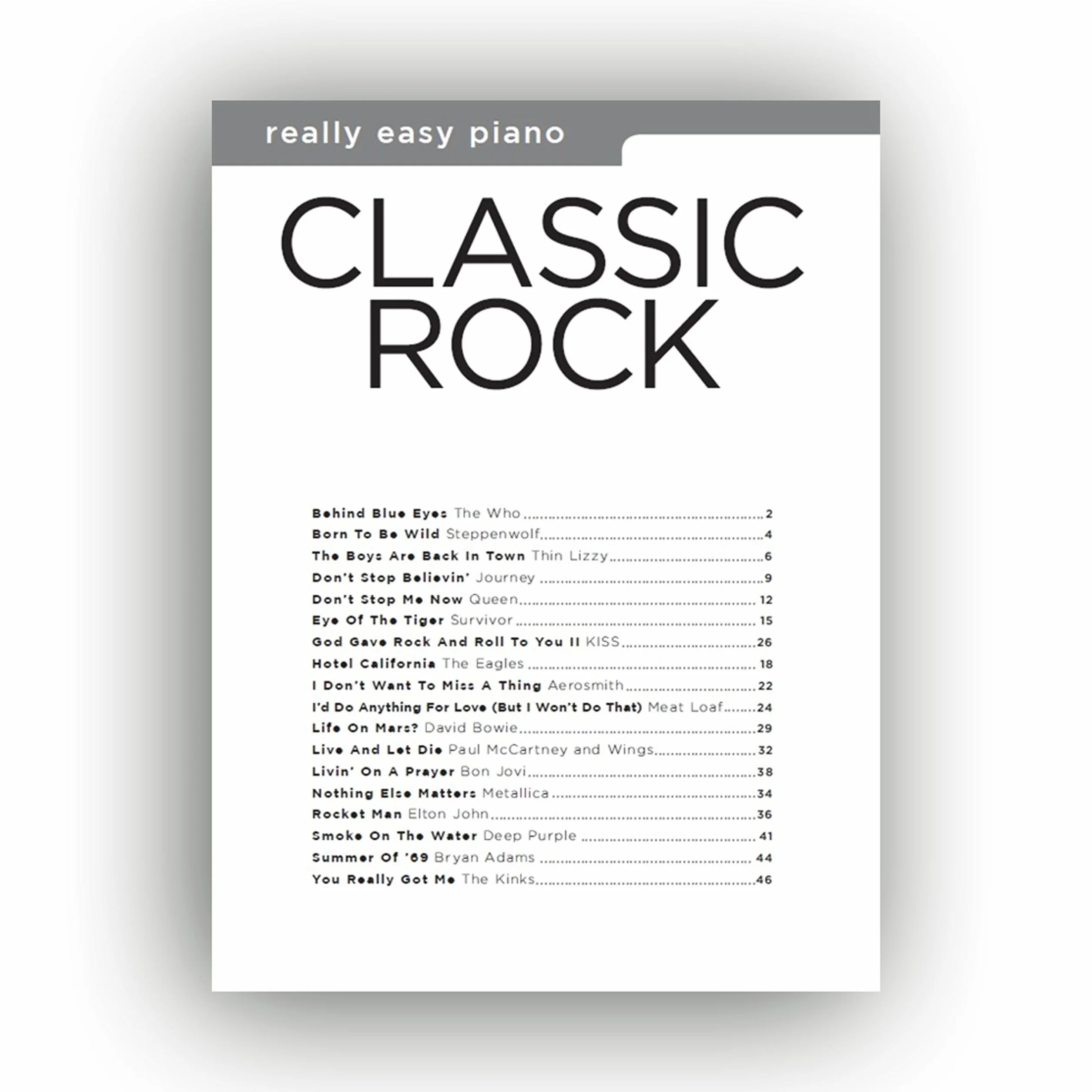 Really Easy Piano: Classic Rock