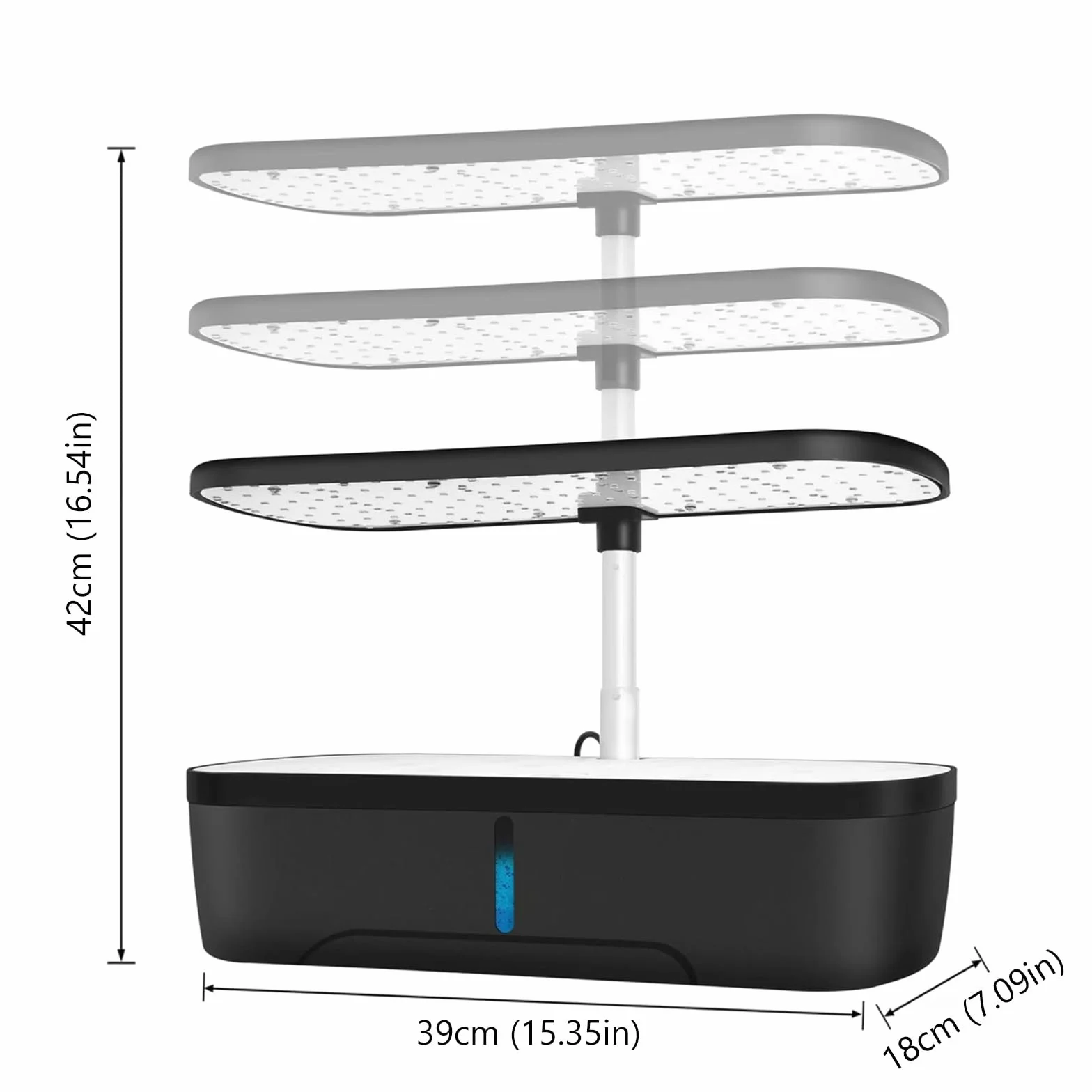 12 Pods Hydroponics Growing System, Indoor Herb Garden with LED Grow Light, Plants Germination Kit with Automatic Timer, Smart Garden Planter, Height Adjustable, for Home & Kitchen Gardening