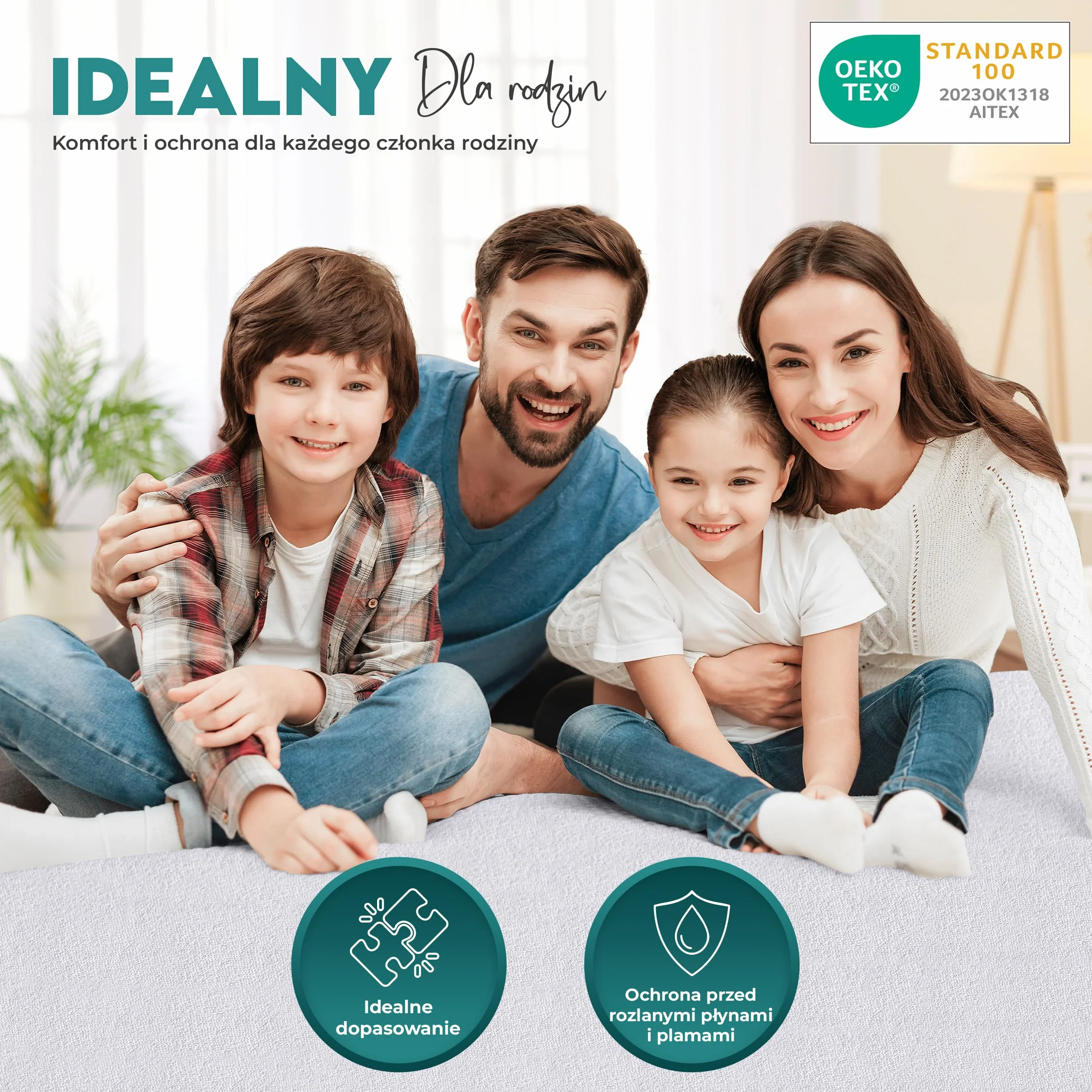 Utopia Bedding Ochraniacz na materac Wodoodporny, certyfikowany przez Oeko-TEX Ochraniacz na materac Oddychający, ochrona materaca, elastyczny dookoła (Biały, 160 x 200 x 30 cm)
