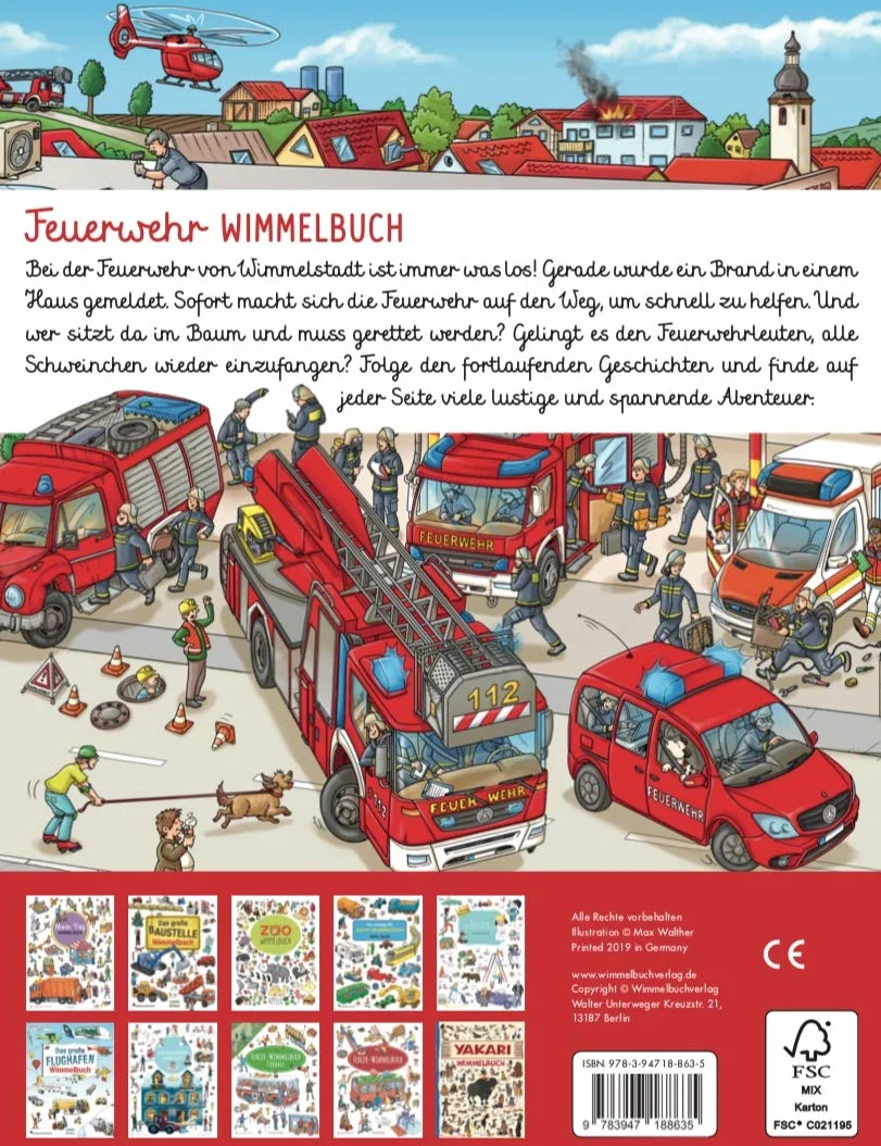 Feuerwehr Wimmelbuch - Das große Bilderbuch ab 2 Jahre: Kinderbücher ab 2 Jahre