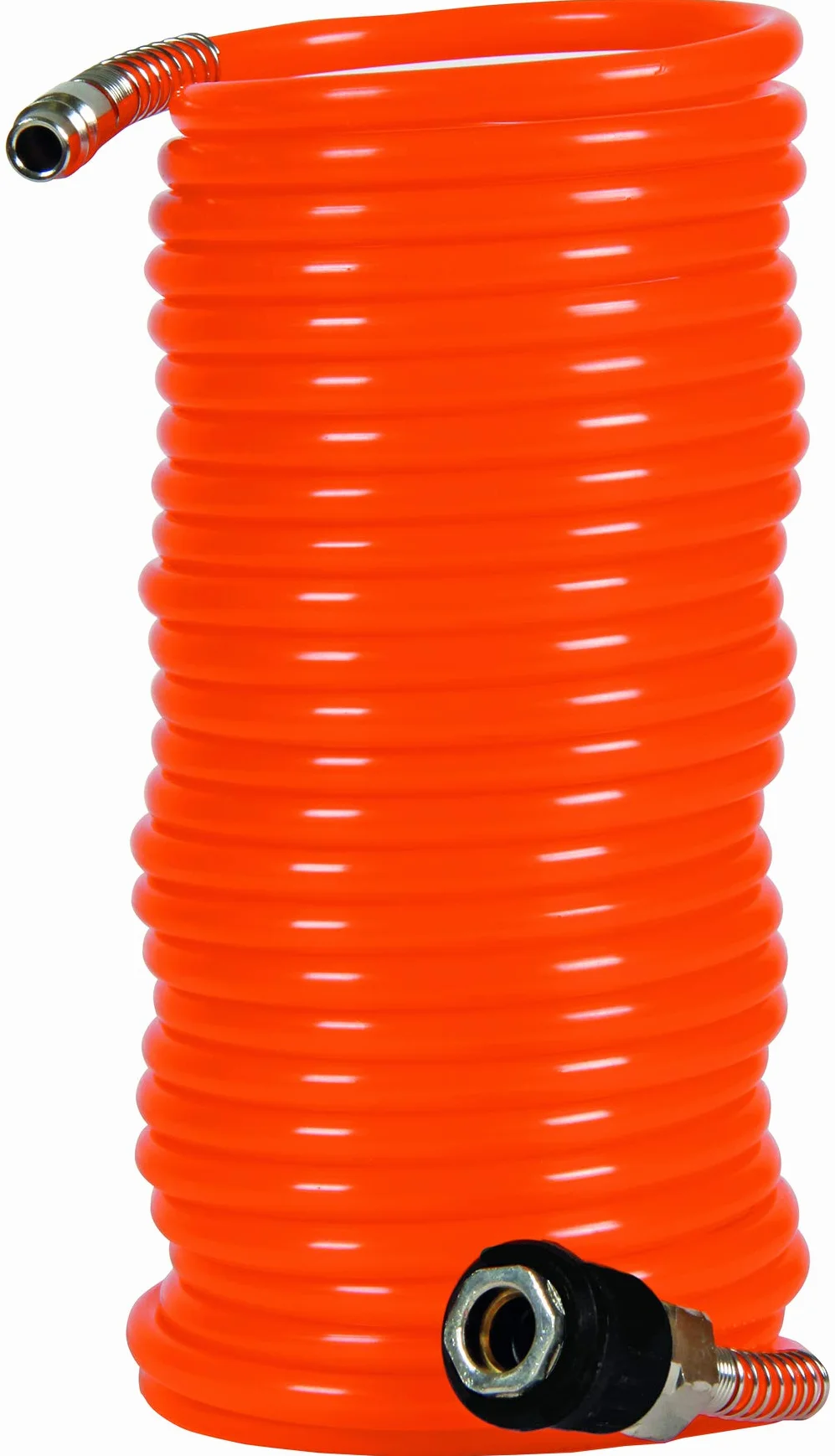 Oryginalny wąż spiralny Einhell 8 m (akcesoria do kompresora, długość 8 m, średnica wewnętrzna 6 mm, z materiału PU, maks. ciśnienie robocze 10 bar, w zestawie szybkozłącze i złączka wtykowa)