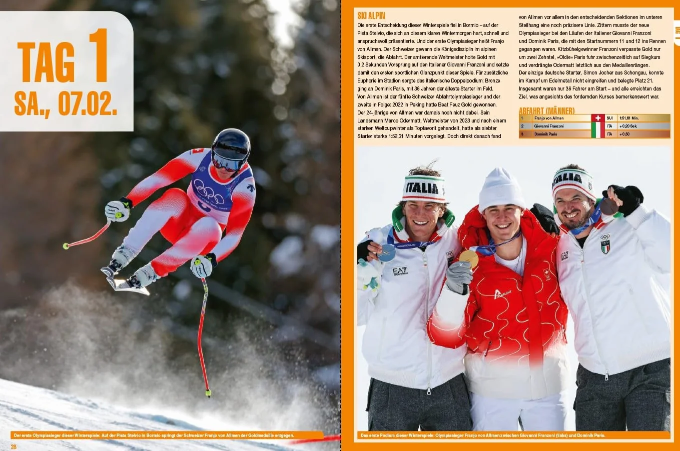 Olympische Winterspiele Mailand Cortina 2026: Tobias Arlt, Daniela Maier, Max Langenhan, Julai Taubitz u.v.m.