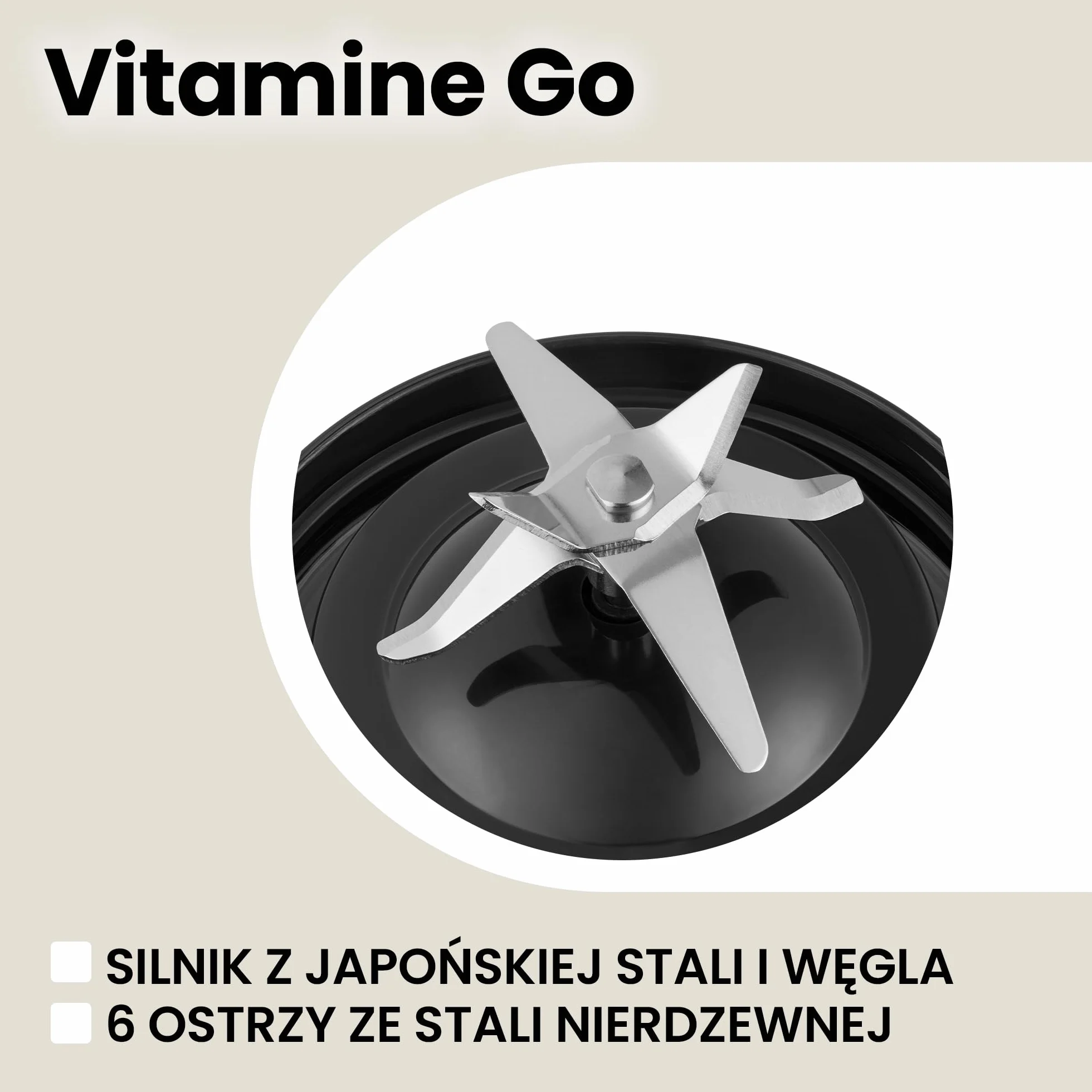 ZEEGMA VITAMINE GO Przenośny Blender do Koktajli i Smoothie 300W, Osobisty Mikser, Mini Blender 450 ml z 6 ostrzami, 2 Prędkości Bateria 5000 maH, 25 użyć na jednym naładowaniu (Czarny)