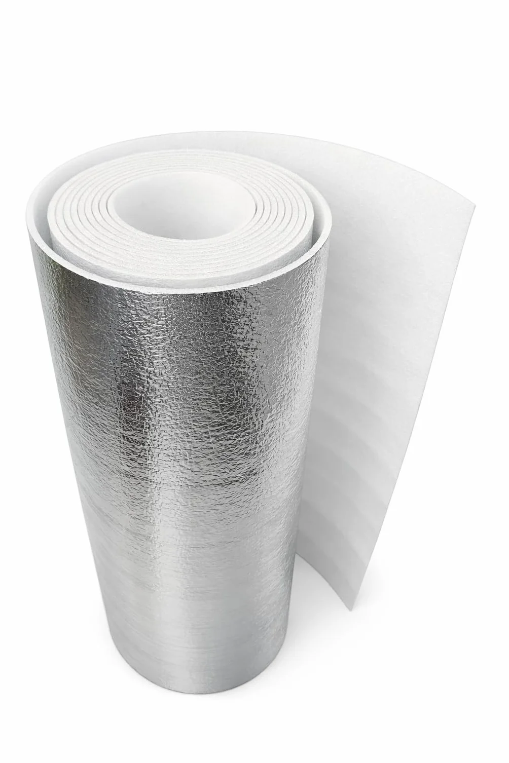 Ekran zagrzejnikowy 5 m x 50 cm, grubość 3 mm, folia izolacyjna, aluminiowa, mata izolacyjna odbijająca ciepło | do ścian, dachów, podłóg, sufitów