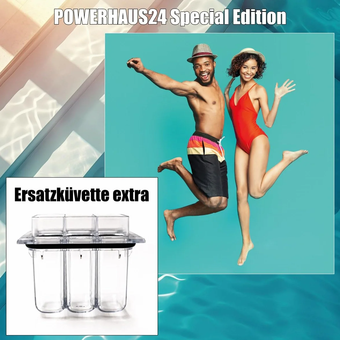 POWERHAUS24 PoolLAB 2.0 Special Edition analiza wody do basenów i jacuzzi (kuweta zapasowa ekstra)