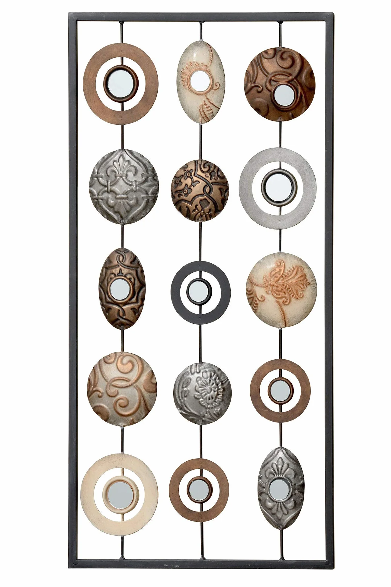 Spetebo Metalowy obraz ścienny - 61x31 cm - dekoracja ścienna obiekt ścienny rzeźba ścienna