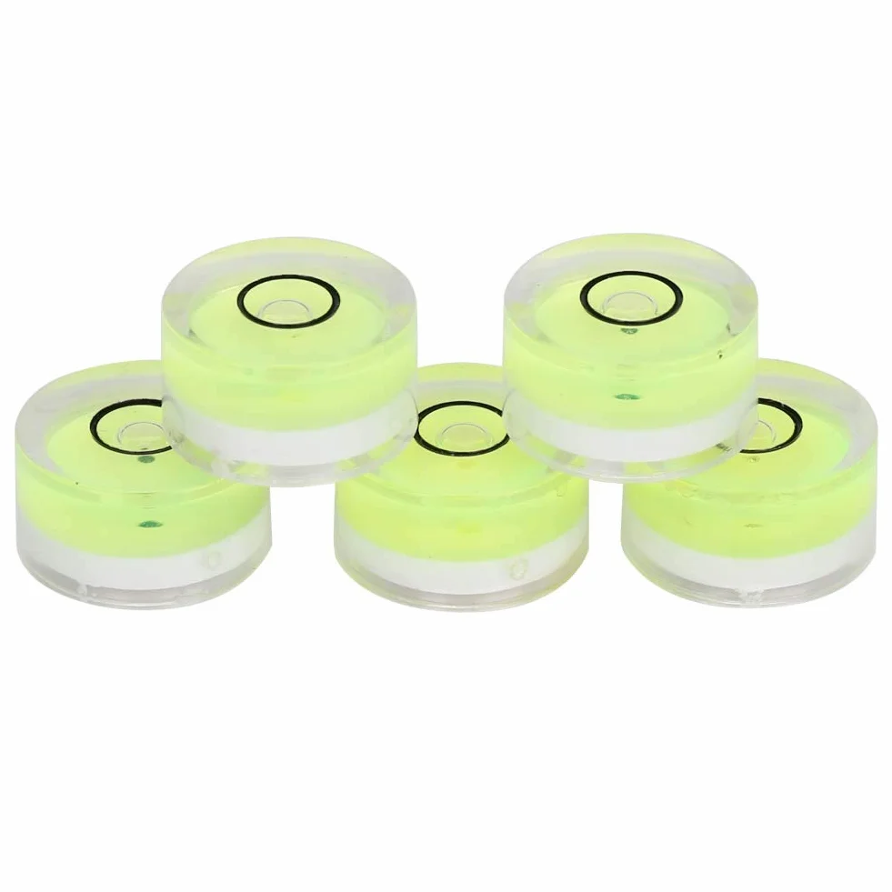5 sztuk poziomicy o średnicy 15 mm, mini uniwersalna, przenośna ramka, poziomica Bullseye okrągła kompas, do balansowania, wagi elektronicznej, platformy itp