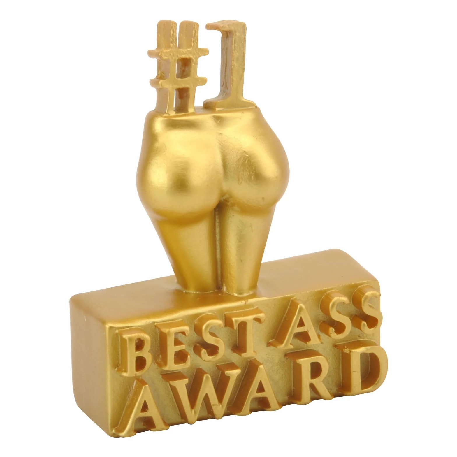 HENGBIRD Best Award, statuetka Best Award, nagroda za najlepszego asa, ręcznie rzeźbiona dekoracja, kreatywna rzeźba ciała, wyróżnienie najlepszego tyłka, dekoracja na biurko z żywicy