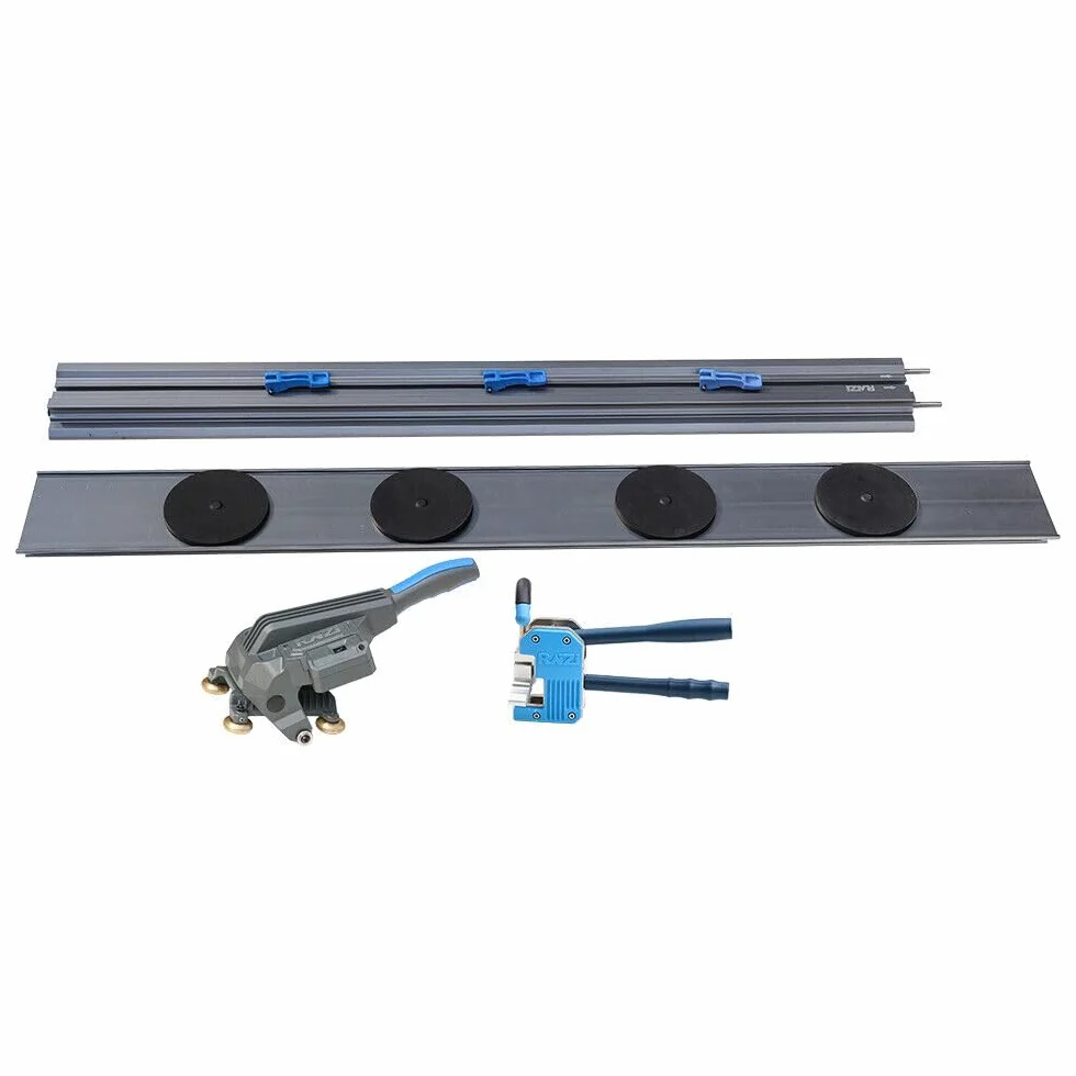 HevyCut Pro cienki system do cięcia płytek, do dużych płytek, porcelany, ceramiki, ręczne cięcie, podłączalny (1100mm+1100mm+1200mm)