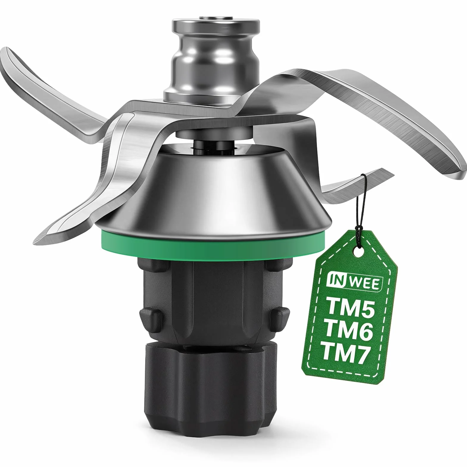 nóż mieszający ze stali nierdzewnej do Thermomix TM5 i TM6 z uszczelką – zamiennik kompatybilny do robota kuchennego Vorwerk Thermomix TM5 i TM6