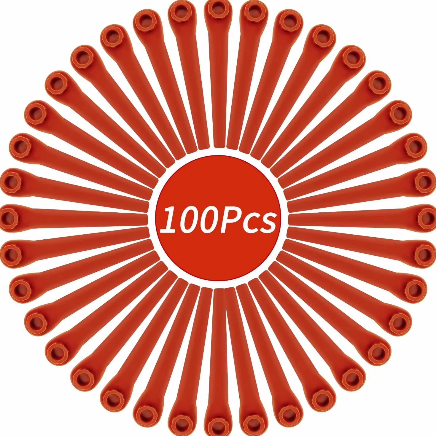 100 sztuk noży z tworzywa sztucznego, kompatybilne z podkaszarką Gardena EasyCut 23/18 V, SmallCut 23/18 V, ComfortCut 23/18 V, wymienne noże RotorCut do podkaszarki i podkaszarki