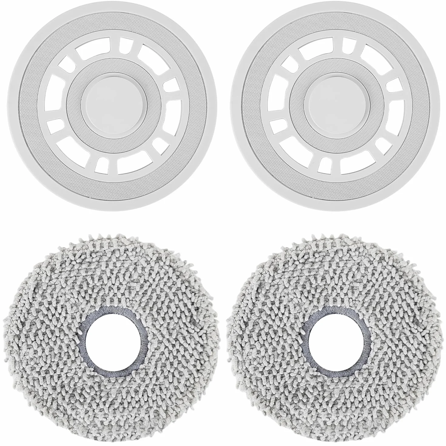 2 sztuki mopa czyszczącego do Dreame l10s Ultra ze stojakiem, wymienna nasadka do mopa Dreame l10s Pro Ultra Heat, wydajne czyszczenie, łatwa wymiana, nadaje się do robotów odkurzających Dreame