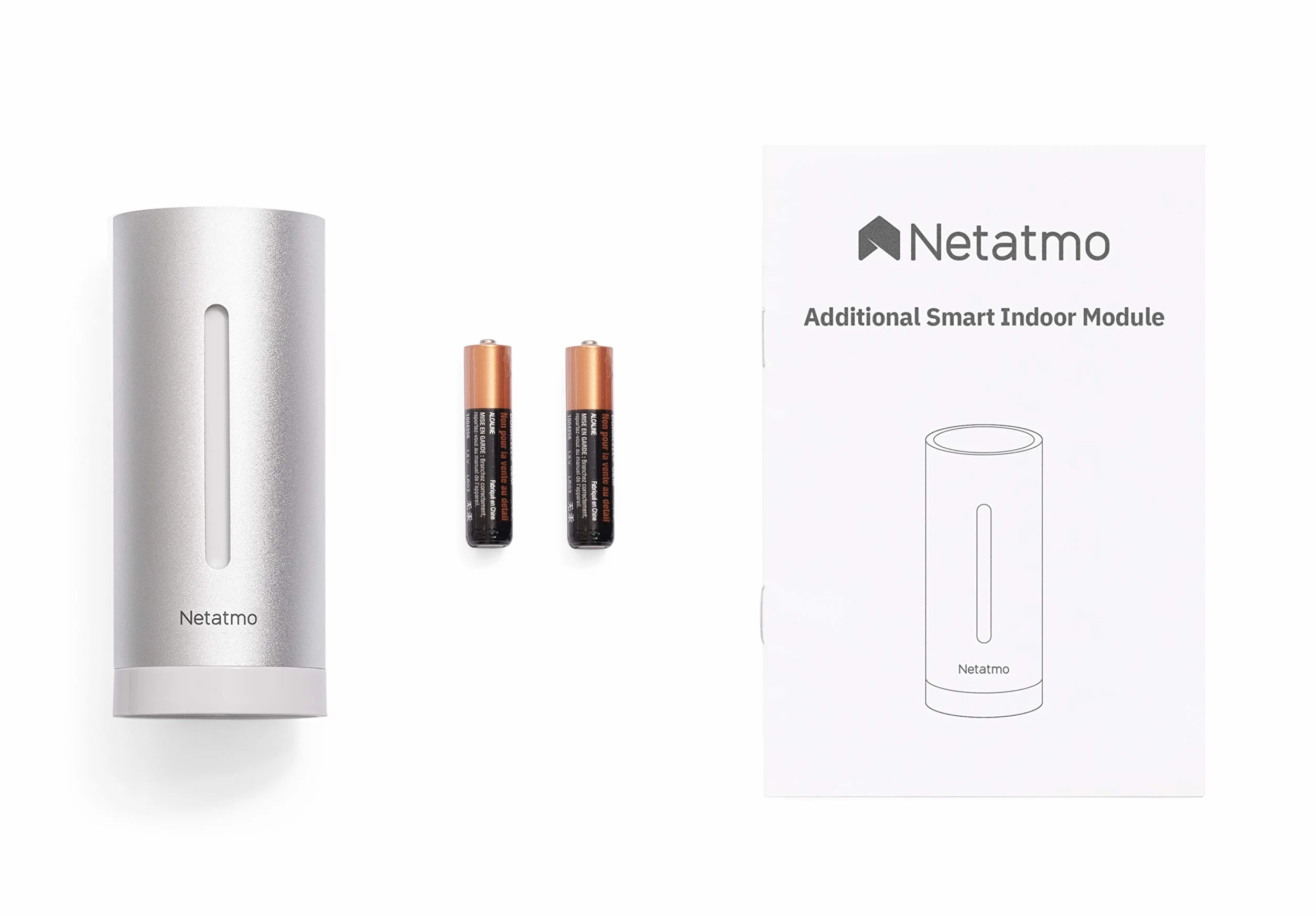 Netatmo Wewnętrzny Moduł do Stacji Pogody, Srebrny, 4 AAA