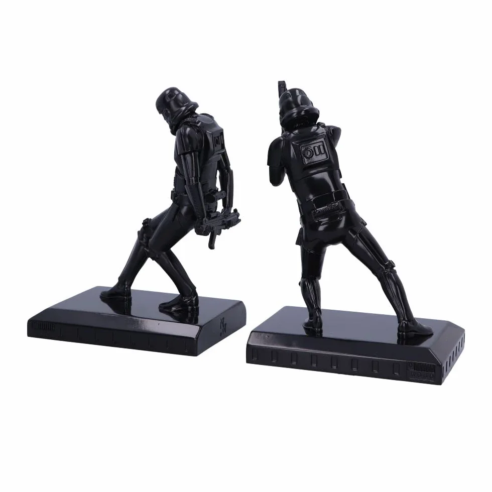 NEMESIS NOW Oficjalnie licencjonowane podpórki do książek Stormtrooper Shadow, czarne, 26,5 cm
