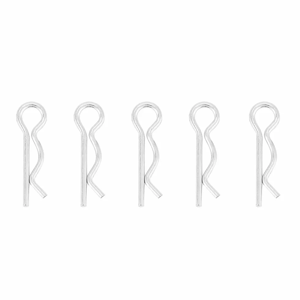 1*18Mm Typ R Zawleczka R Klipy 1Mm, Małe Klipsy R Klipsy ze Stali Nierdzewnej Ocynkowane Kołki Ustalające Spinki Sprężynowe Szpilka do Włosów