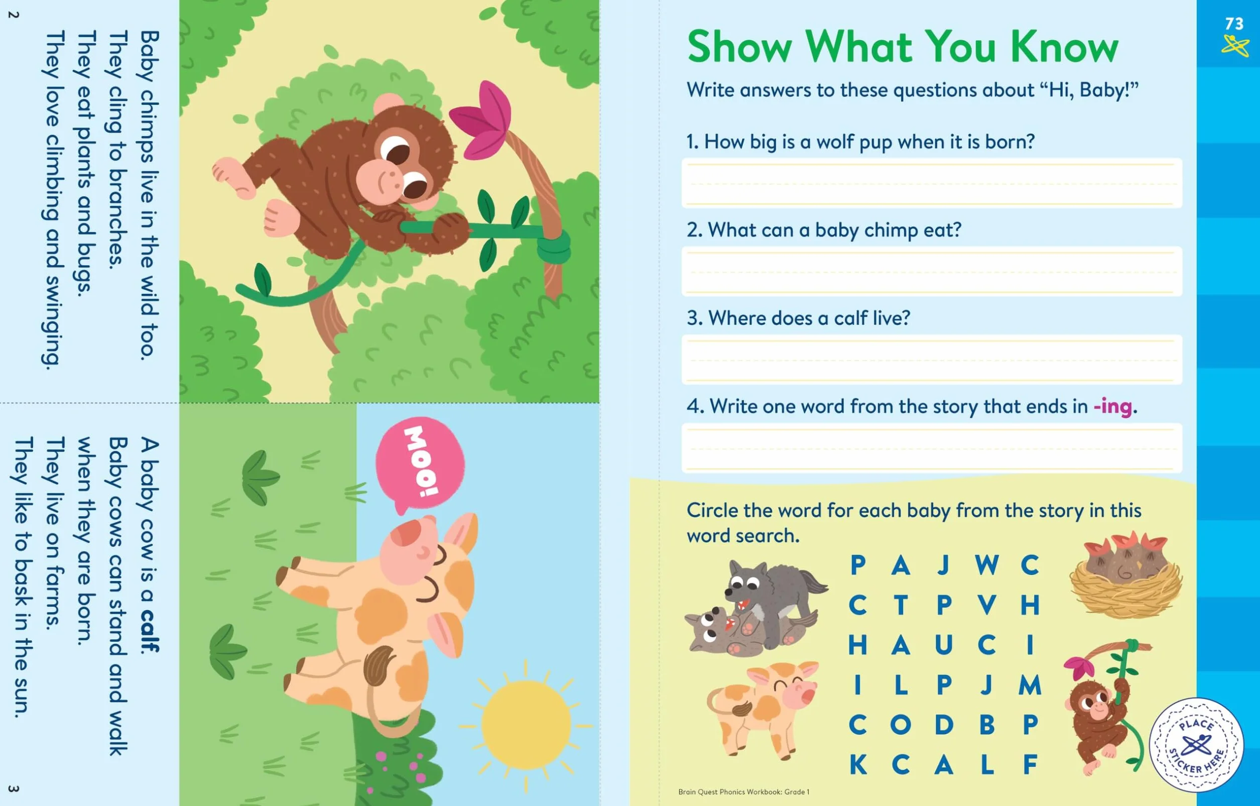 Brain Quest Phonics Workbook: Grade 1: 3