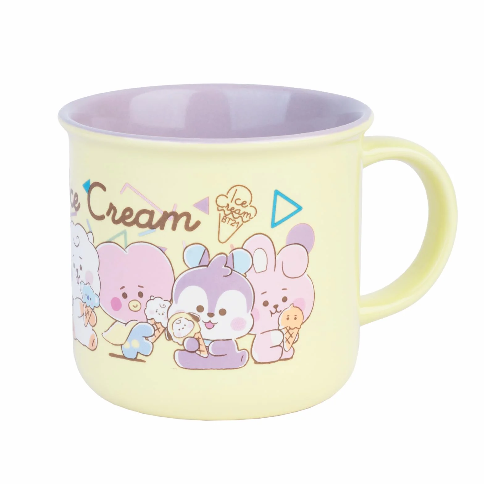 Grupo Erik kubek ceramiczny – BT21 Merch | 375 ml filiżanka do kawy i herbaty, fajne kubki i filiżanki | BT21 prezenty poniżej 4,5 kg, Kawaii Stuff, prezenty Kawaii