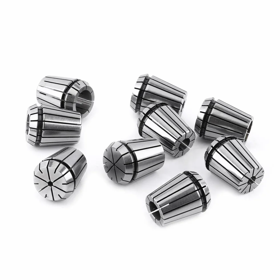 9 sztuk zestaw tulei zaciskowych ER32 uchwyt tulei zaciskowej do maszyny do grawerowania CNC i narzędzia tokarskie do frezowania 2-20mm (Nie zawieraj 14 mm)