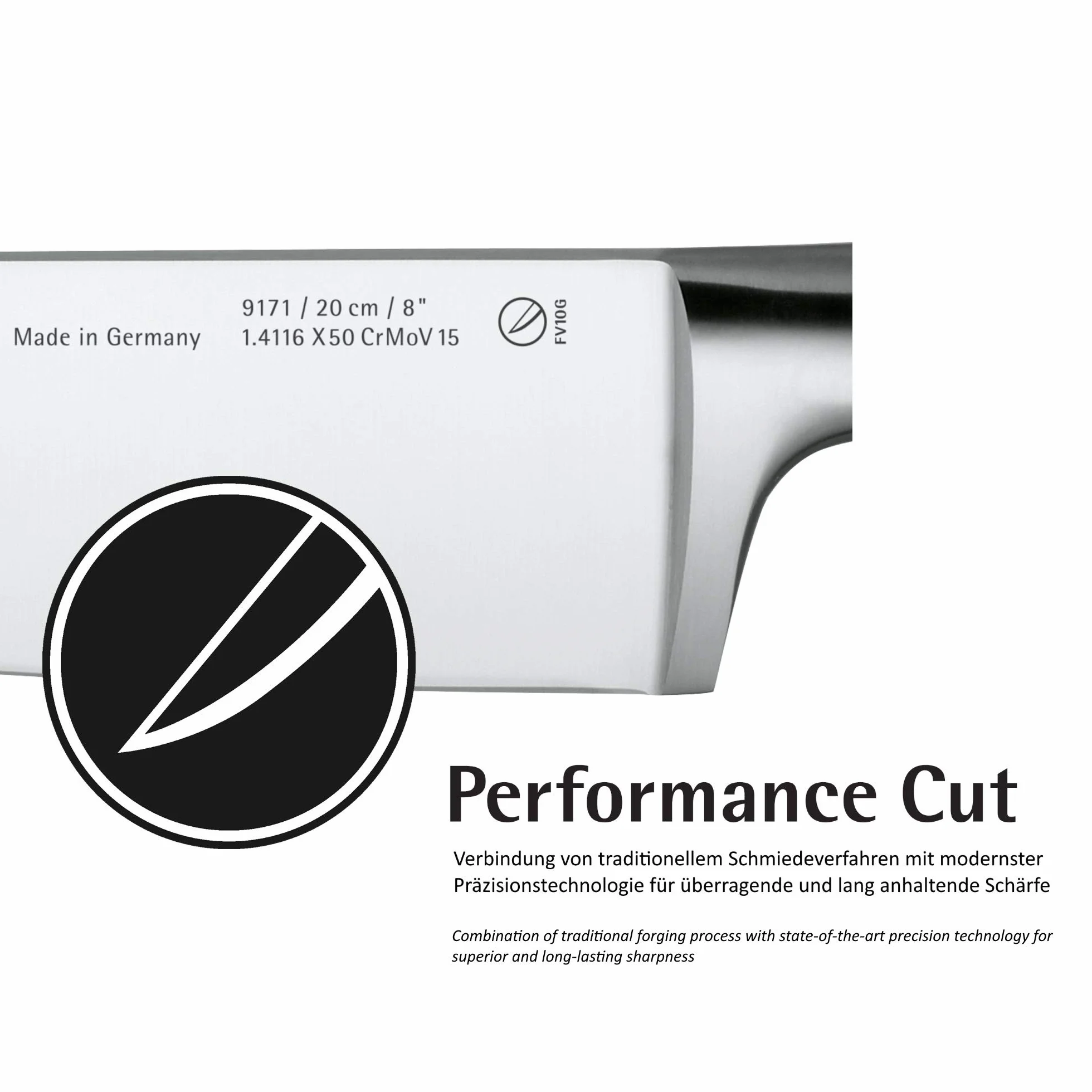 WMF Spitzenklasse Plus 5-częściowy zestaw noży kuchennych kute Performance Cut