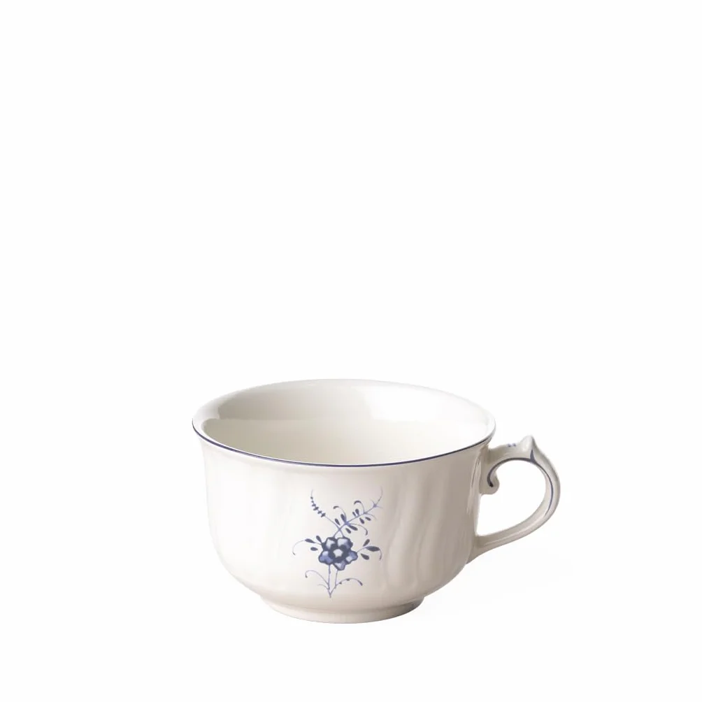 Villeroy & Boch Vieux Luxembourg Filiżanki, Porcelana, Biały/Niebieski, 6sztuk