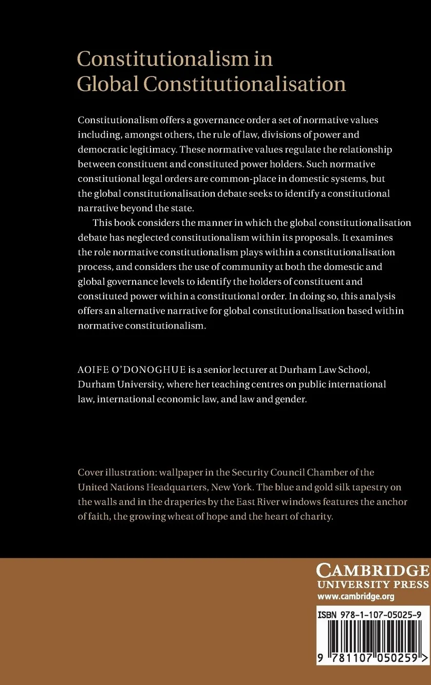 Constitutionalism in Global Constitutionalisation