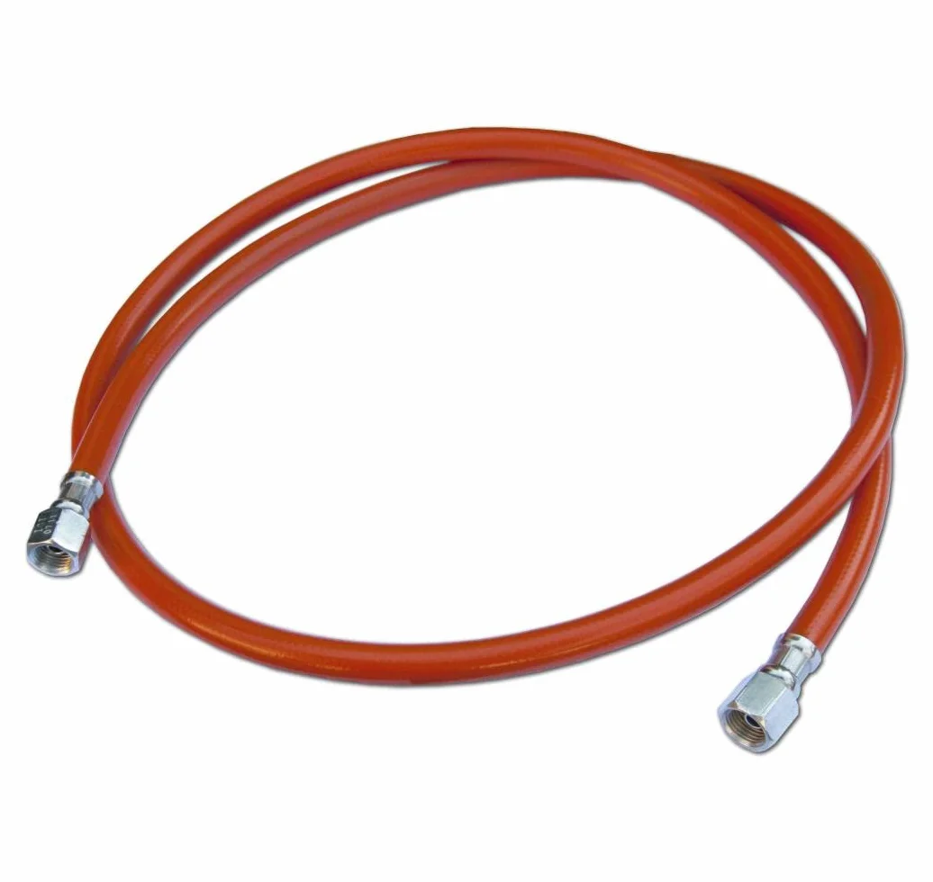 Wąż gazowy propan, 0,8 m do 2 m, lewy, 2 x 6,35 mm, do kempingu 150cm