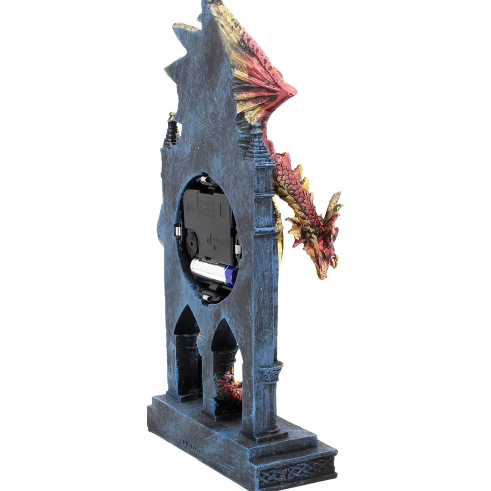Nemesis Now AL50380 Zegar strażnika czasu, 17 cm, czerwony