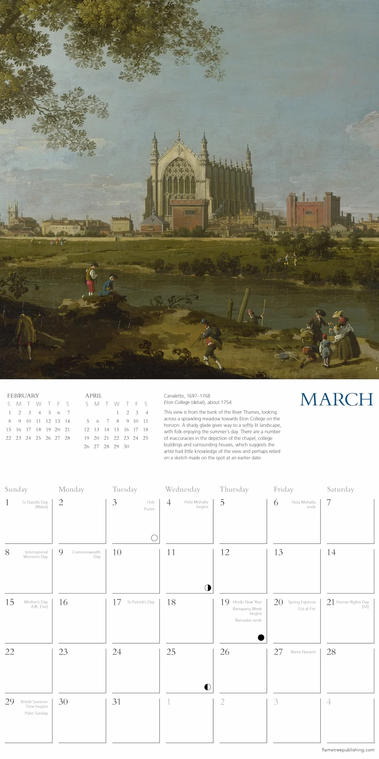 The National Gallery Mini Wall Calendar 2026 (Art Calendar)