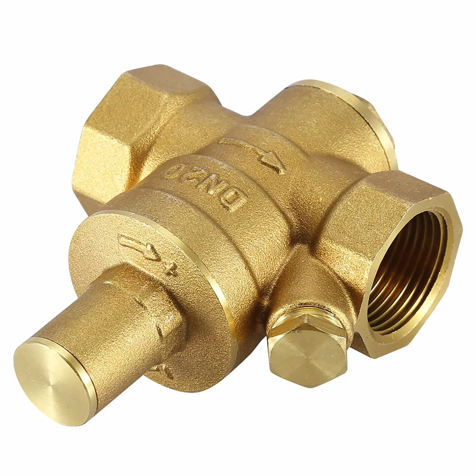 FTVOGUE DN20 3/10.2 cm mosiężny zawór redukujący ciśnienie regulowany regulator wody 1,6 MPa