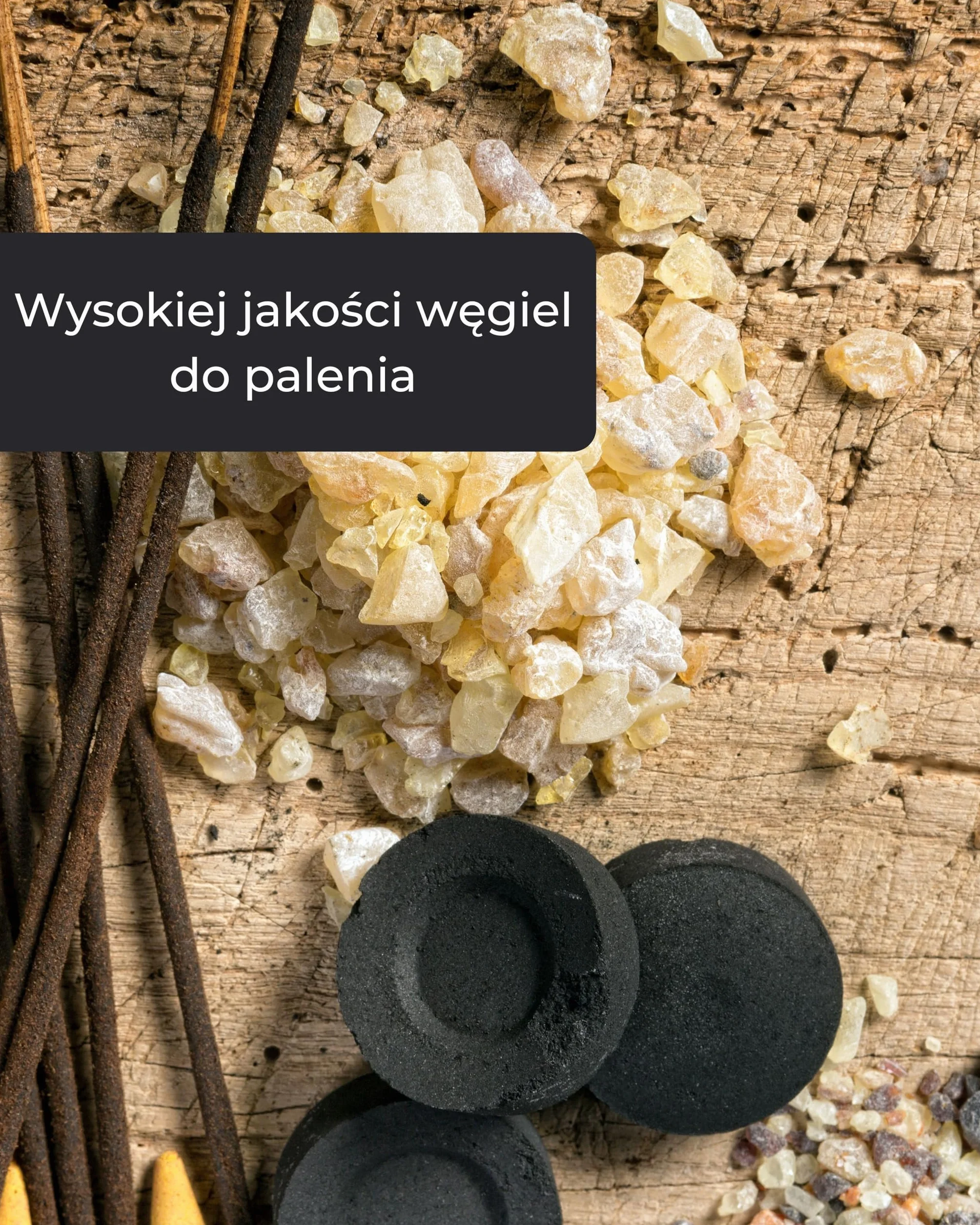 Incensera Węgiel do kadzidła – 10 samoczynnie zapalających się, bezzapachowych tabletek węgla | Do kadzidła, żywic, Bakhoor i ziół – Łatwe kadzidlenie w domu