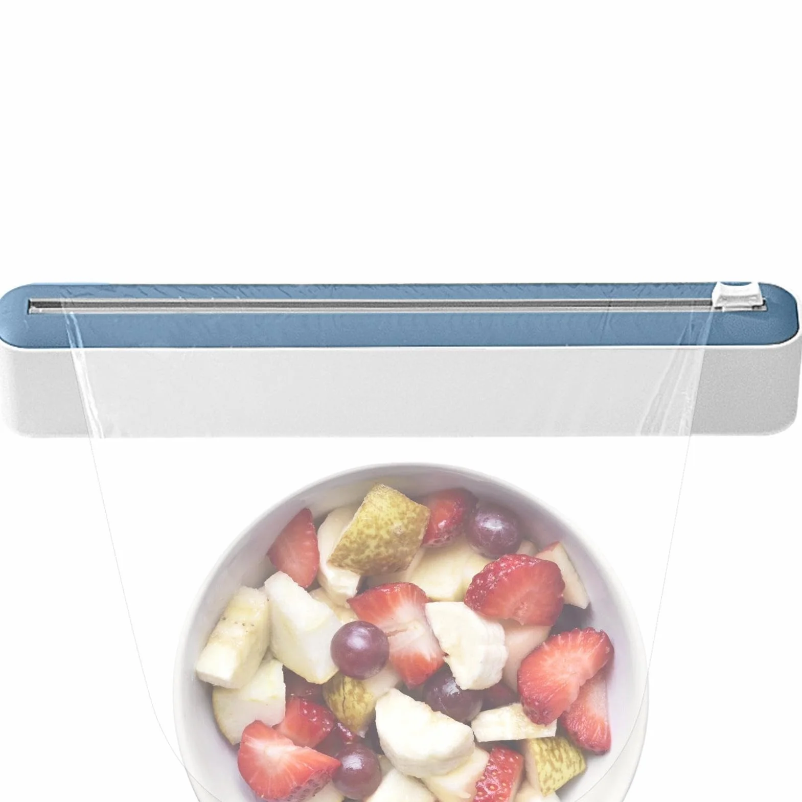 Cling Wrap Dispenser Kitchen Drawer Storage Organizer Quick Slide Film Cutter Magnetic Lid