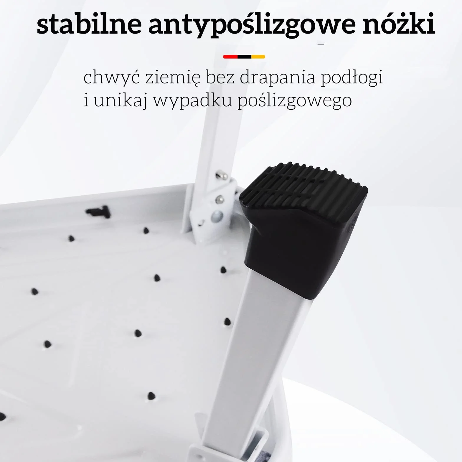 Qimu Składany Stopień Wykonany Ze Stali, Powierzchnia Antypoślizgowa, Składany Stołek o Udźwigu Do 150 kg, Idealna Do Domu, Garażu, Przyczep Kempingowych, Kuchni